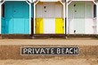 Private beach huts
