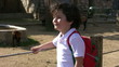 Little boy at the zoo