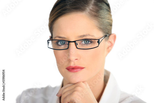 Photo: Professional woman in a striking pair of glasses Professional woman in a striking pair of glasses