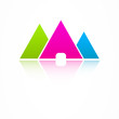 Vector: Business pyramids logo Business pyramids logo