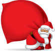 Santa Claus with sack