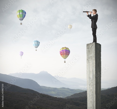 Photo: Manager looks for new business Manager looks for new business