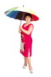 a Image adult woman under an umbrella