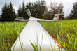 Segelflugzeug nach der Landung