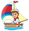 Vektor: Image with sailor theme 3 Image with sailor theme 3