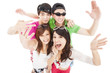 Photo: happy asian young group enjoy summer party happy asian young group enjoy summer party