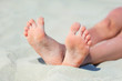 Feet on the beach