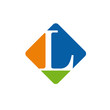 Vector color logo initial letter L
