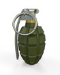 Hand Grenade Isolated on White Background