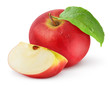 Photo: Red apple isolated on white Red apple isolated on white