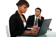 Business duo in their office