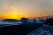Old retro steam train