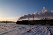 Old retro steam train