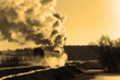 Old retro steam train