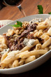 Pasta al sugo di radicchio rosso, gorgonzola e noci