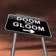 Doom and gloom concept.