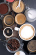Photo: Fresh coffee with several ingredients Fresh coffee with several ingredients