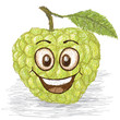 Vector: happy custard apple happy custard apple