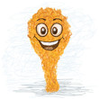 Vector: happy fried chicken happy fried chicken