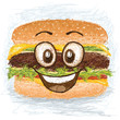 happy hamburger