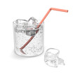 Glass of sparkling water