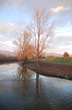 Rippled River at Dusk