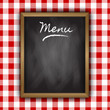 Chalkboard menu design
