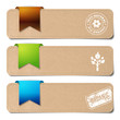 Cardboard Banners with Eco Icons