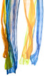 Colour scarfs  isolated on a white