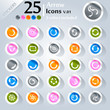 Arrow icons set, sticker series