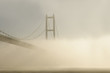Suspension Bridge in Fog