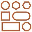 Wooden frames, set