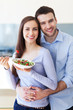 Couple in modern kitchen