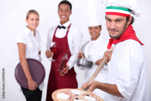 Photo: Hospitality workers Hospitality workers