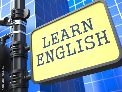 Illustration: Learning Language - English Concept. Learning Language - English Concept.