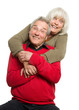 Happy Senior Couple - Isolated on White