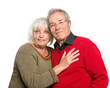 Happy Senior Couple - Isolated on White
