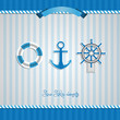 Nautical Sea Design Elements - design vector illustration