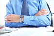 The businessman at office