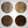 Bräunliche Buttons
