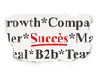 Finance concept: Succes on Paper background