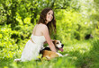 Woman with dog