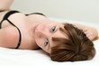 caucasian woman in lingerie