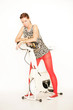Foto: sportliche junge Frau sportliche junge Frau