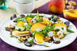 Photo: Peach with Blue cheese and Rocket salad Peach with Blue cheese and Rocket salad
