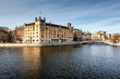 Stromgatan Embankment and Royal Opera in Stockholm, Sweden