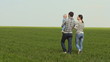 Video: back view of young family back view of young family