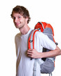Foto: Student mit Rucksack Student mit Rucksack