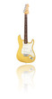 E-Gitarre weiß gelb / "butterscotch blonde"