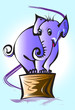 Illustration: Elephant cartoon Elephant cartoon